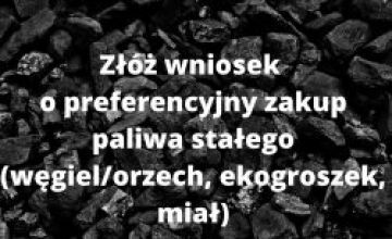 Program preferencyjnego zakupu paliwa stałego dla gospodarstw domowych